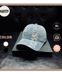Mũ lưỡi chai rách bụi bặm - nón Rin ads