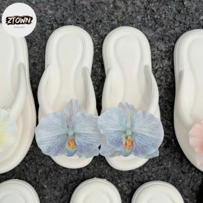 Dép Hoa Trang Trí Ztown – Ngọt Ngào & Nữ Tính Mọi Bước Đi